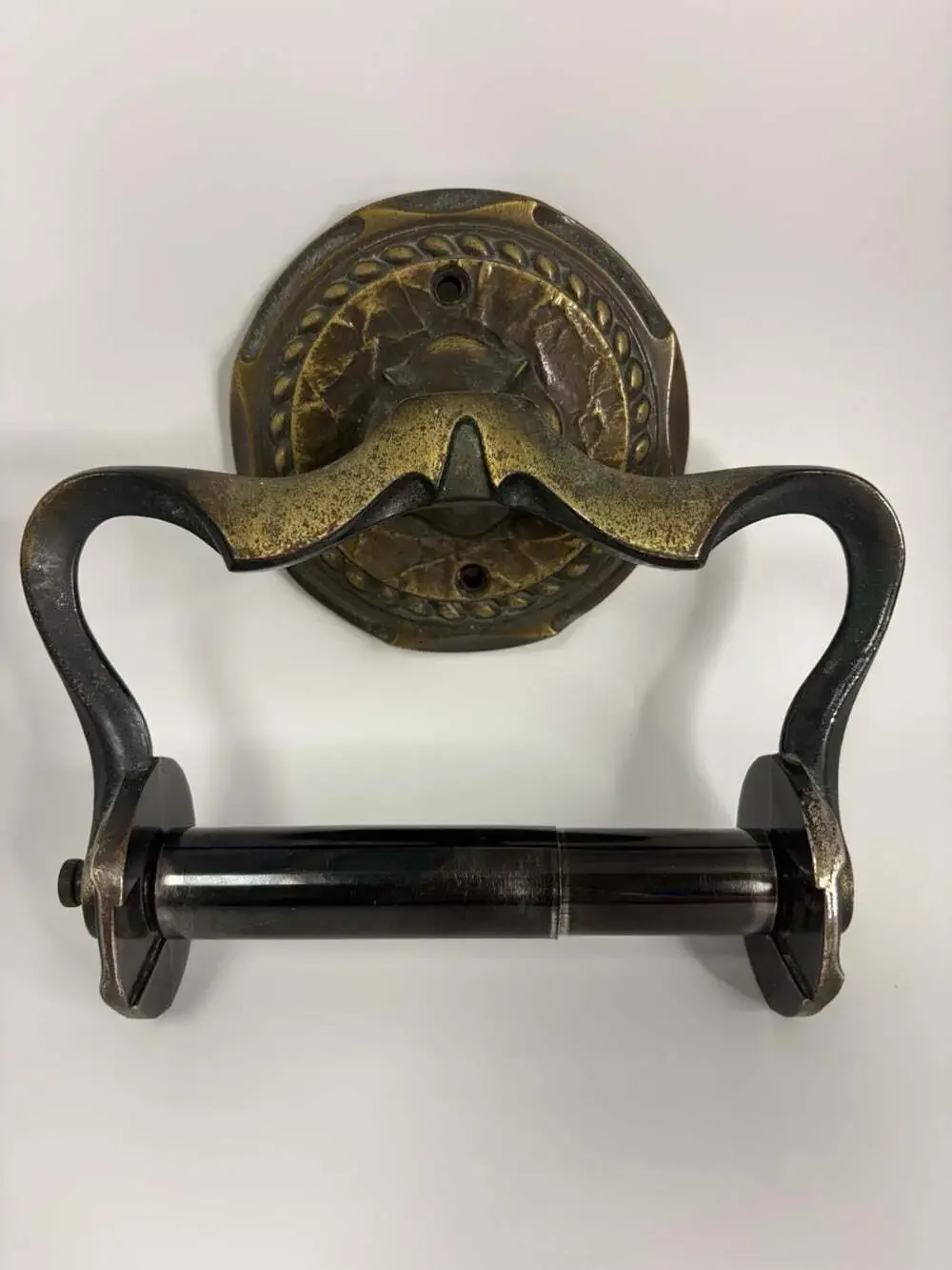 Amerock Carriage House Retro 1960's Solid Brass Toilet Bath Tissue Paper Holder